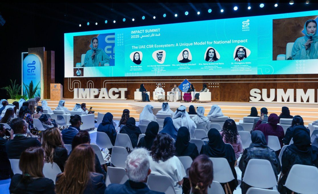 Eftal Efeçınar on a panel at Majra Impact Summit, 2025